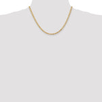 Carica l&#39;immagine nel visualizzatore di Gallery, 14K Yellow Gold 3.25mm Byzantine Bracelet Anklet Choker Necklace Pendant Chain
