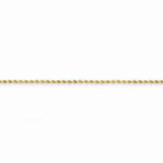 將圖片載入圖庫檢視器 14K Yellow Gold 1.5mm Diamond Cut Rope Bracelet Anklet Choker Necklace Pendant Chain
