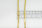 Cargar imagen en el visor de la galería, 14K Yellow Gold 3mm Diamond Cut Milano Rope Bracelet Anklet Choker Necklace Pendant Chain
