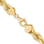 이미지를 갤러리 뷰어에 로드 , 14k Yellow Gold 8mm Diamond Cut Rope Bracelet Anklet Choker Necklace Pendant Chain
