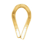 Φόρτωση εικόνας στο εργαλείο προβολής Συλλογής, 14k Yellow Gold 14k White Gold 1.8mm bail ID Rabbit Ear Bail for Pendant Jewelry Findings
