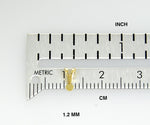 Carregar imagem no visualizador da galeria, 14k 10k Yellow White Gold 1.25mm bail ID Rabbit Ear Bail with Pad for Pendant Jewelry Findings
