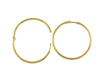 画像をギャラリービューアに読み込む, 14K Solid Yellow Rose White Gold 38.7mm Classic Round Endless Hinged Hoop Earrings Made to Order
