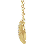 이미지를 갤러리 뷰어에 로드 , 14k Yellow Rose White Gold .025 CTW Diamond Infinity Necklace
