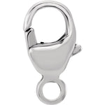 Load image into Gallery viewer, 14k White Gold 9mm x 4.8mm Oval Trigger Lobster Clasp Jewelry Findings

