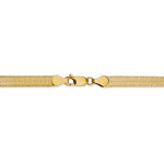 Lade das Bild in den Galerie-Viewer, 14k Yellow Gold 5mm Silky Herringbone Bracelet Anklet Choker Necklace Pendant Chain
