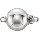 Загрузить изображение в средство просмотра галереи, 14K Yellow White Gold Sterling Silver Single Strand Ball Bead Clasp for Bracelet Necklace Jewelry Findings
