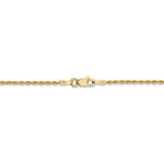 Carregar imagem no visualizador da galeria, 14K Yellow Gold 1.5mm Diamond Cut Rope Bracelet Anklet Choker Necklace Pendant Chain
