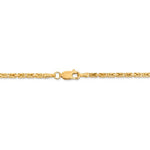 Carregar imagem no visualizador da galeria, 14K Yellow Gold 2mm Byzantine Bracelet Anklet Choker Necklace Pendant Chain
