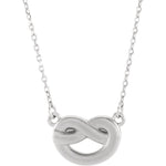 Load image into Gallery viewer, Platinum or 14k Gold or Sterling Silver or Knot Necklace Custom Made
