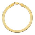 Charger l&#39;image dans la galerie, 14k Yellow Gold 5.5mm Silky Herringbone Bracelet Anklet Choker Necklace Pendant Chain
