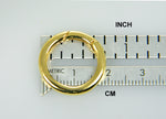 Cargar imagen en el visor de la galería, 14K Yellow Gold 20mm Round Push Clasp Lock Connector Enhancer Hanger for Pendants Charms Bracelets Anklets Necklaces
