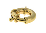 Load image into Gallery viewer, 14K Yellow or 14K White Gold Large Jumbo Spring Clasp 12mm 14mm 16mm Jewelry Findings
