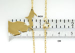 Indlæs billede til gallerivisning 14k Gold 10k Gold Silver Michigan State Heart Personalized City Necklace
