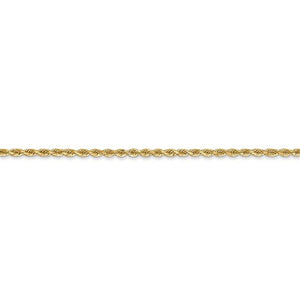 14K Yellow Gold 1.75mm Diamond Cut Rope Bracelet Anklet Choker Necklace Pendant Chain