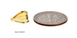 Cargar imagen en el visor de la galería, 18k 14k Yellow White Gold 8mm x 4.75mm Bail ID Tapered Grooved Solid Pinch Bail for Pendant Jewelry Findings
