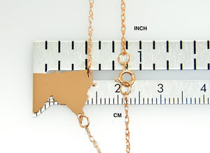 14k Gold 10k Gold Silver Minnesota State Heart Personalized City Necklace