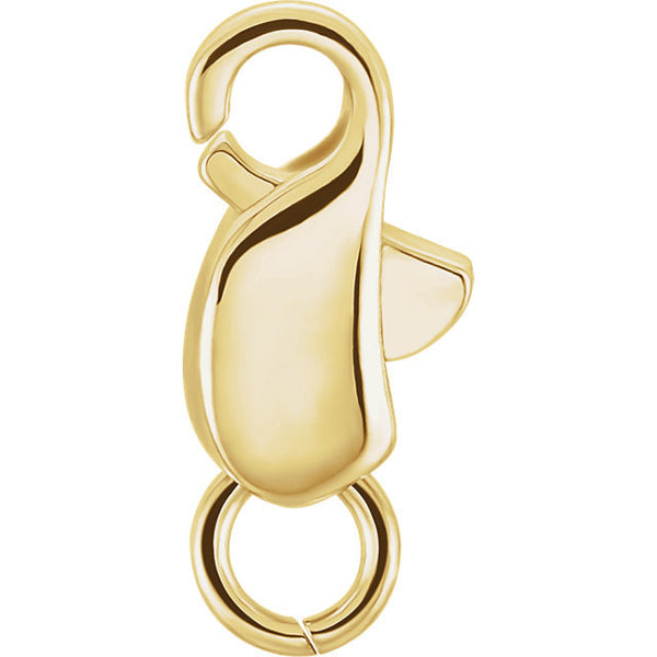 JewelStop 10K Yellow Gold Lobster Claw Clasp Lock 8mm