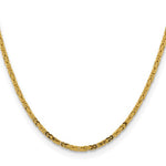Carica l&#39;immagine nel visualizzatore di Gallery, 14K Yellow Gold 2.5mm Byzantine Bracelet Anklet Choker Necklace Pendant Chain
