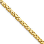 Lade das Bild in den Galerie-Viewer, 14K Yellow Gold 4mm Byzantine Bracelet Anklet Choker Necklace Pendant Chain
