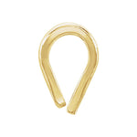 Carica l&#39;immagine nel visualizzatore di Gallery, 14k Yellow White Gold 1.4mm bail ID Rabbit Ear Bail for Pendant Jewelry Findings
