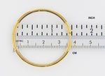 Cargar imagen en el visor de la galería, 14K Solid Yellow Rose White Gold 38.7mm Classic Round Endless Hinged Hoop Earrings Made to Order
