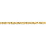 將圖片載入圖庫檢視器 14K Yellow Gold 2mm Byzantine Bracelet Anklet Choker Necklace Pendant Chain
