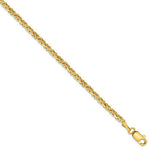 Ladda upp bild till gallerivisning, 14K Yellow Gold 2mm Byzantine Bracelet Anklet Choker Necklace Pendant Chain
