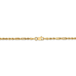 Load image into Gallery viewer, 14K Yellow Gold 2.5mm Diamond Cut Milano Rope Bracelet Anklet Choker Necklace Pendant Chain
