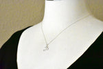 Load image into Gallery viewer, 14k Gold or Sterling Silver .03 CTW Diamond Script Letter P Initial Necklace
