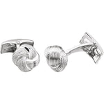 Load image into Gallery viewer, 14k Yellow or 14k White Gold 12mm Knot Cufflinks Cuff Links
