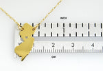 Ladda upp bild till gallerivisning, 14k Gold 10k Gold Silver New Jersey State Heart Personalized City Necklace
