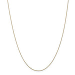 Cargar imagen en el visor de la galería, 14K Yellow Gold 0.80mm Diamond Cut Cable Bracelet Anklet Choker Necklace Pendant Chain
