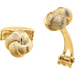 Afbeelding in Gallery-weergave laden, 14k Yellow or 14k White Gold 12mm Knot Cufflinks Cuff Links
