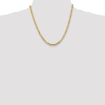 Load image into Gallery viewer, 14K Yellow Gold 4mm Byzantine Bracelet Anklet Choker Necklace Pendant Chain

