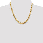 이미지를 갤러리 뷰어에 로드 , 14k Yellow Gold 8mm Diamond Cut Rope Bracelet Anklet Choker Necklace Pendant Chain
