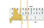 將圖片載入圖庫檢視器 14k Gold 10k Gold Silver New York State Heart Personalized City Necklace
