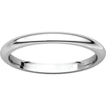 Charger l&#39;image dans la galerie, 14K White Gold 2mm Wedding Ring Band Comfort Fit
