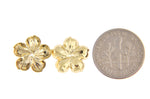 Afbeelding in Gallery-weergave laden, 14k Yellow Gold Flower Floral Earring Jackets 13mm
