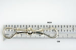 Ladda upp bild till gallerivisning, Sterling Silver 60.25mmx10.75mm Large Straight Magnetic Easy Clasp Bracelet Anklet Necklace Chains
