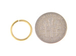 Indlæs billede til gallerivisning 14k Solid Yellow White Gold or Sterling Silver Round Jump Ring 9mm Inside Diameter Gauge 16 18 20 Jewelry Findings

