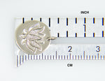 画像をギャラリービューアに読み込む, Platinum 14k Gold Sterling Silver .025 CTW Diamond Lotus Flower Pendant Charm Necklace
