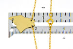 Cargar imagen en el visor de la galería, 14k Gold 10k Gold Silver Maine State Heart Personalized City Necklace
