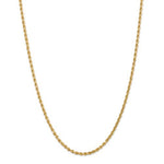 Cargar imagen en el visor de la galería, 14K Yellow Gold 3.25mm Diamond Cut Rope Bracelet Anklet Choker Necklace Pendant Chain

